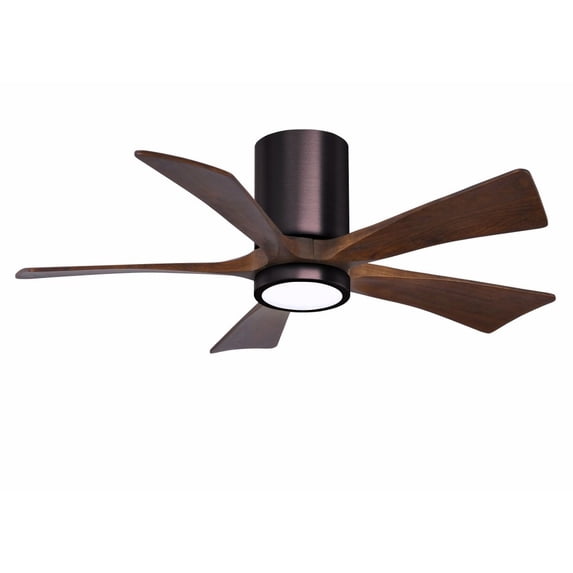 Matthews Fans - Irene-5HLK Five Blade Flush Mount Ceiling Fan with Integrated