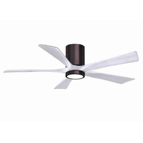 Matthews Fans - Irene-5HLK 5-Blade Flush Mount Ceiling Fan with Integrated LED