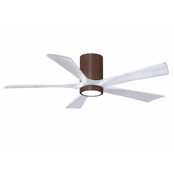 Matthews Fans - Irene-5HLK 5-Blade Flush Mount Ceiling Fan with Integrated LED