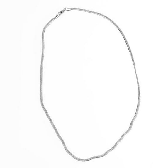 IRAMAT 24-Inch Snake Chain Necklace for Women, 18K White Gold Plated | Lightweight, Elegant Design for Casual & Formal Wear, Perfect Gift for Special Occasions