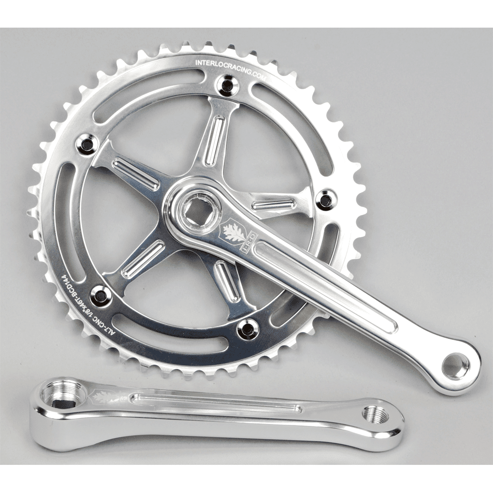 IRD Defiant Track Crankset 167.5mm x 46T Polished Silver IRD Defiant Track Crankset 167.5mm x 46T Polished Silver