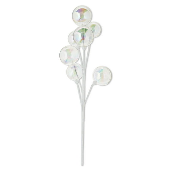 Clear Iridescent Ball Decorative Christmas Clip, 18 in, by Holiday Time