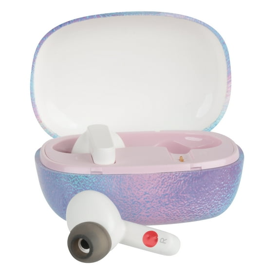 Wireless Bluetooth Earbuds with Charging Case and 20 Hours Playtime, Iridescent Print
