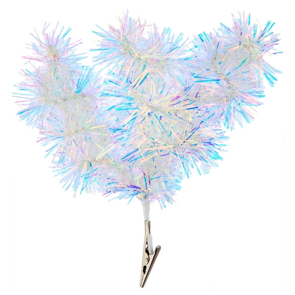 Iridescent Tinsel Christmas Clip Ornament, 9", by Holiday Time