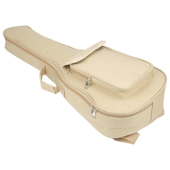 IRIN 24 Inch Ukulele Gig Bag - Beige Padded Carrying Case for Musical Instrument Protection