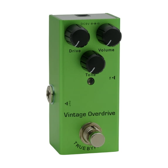 IRIN EF-01 Portable Electric Guitar Effect Pedal - Mini Single Guitar Effector with True Bypass, Vintage Overdrive Feature (Light Green)
