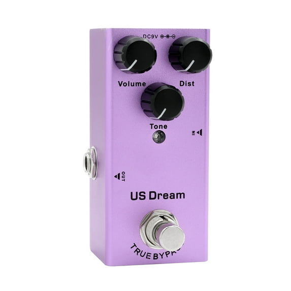 IRIN EF-04 Electric Guitar Effect Pedal Portable Guitar Effector Mini Single Electric Guitar Effect Pedal with True Bypass - US Dream (Purple)