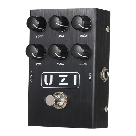 IRIN UZI Heavy Rock Distortion Guitar Effect Pedal with Cabinet Simulator, 3-Band EQ, Aluminum Alloy Mini Effector for Electric Guitar