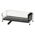 thumbnail image 1 of IRIS 1-tier Slim-sized Disk Rack with Drain Spout, Black, 1 of 10