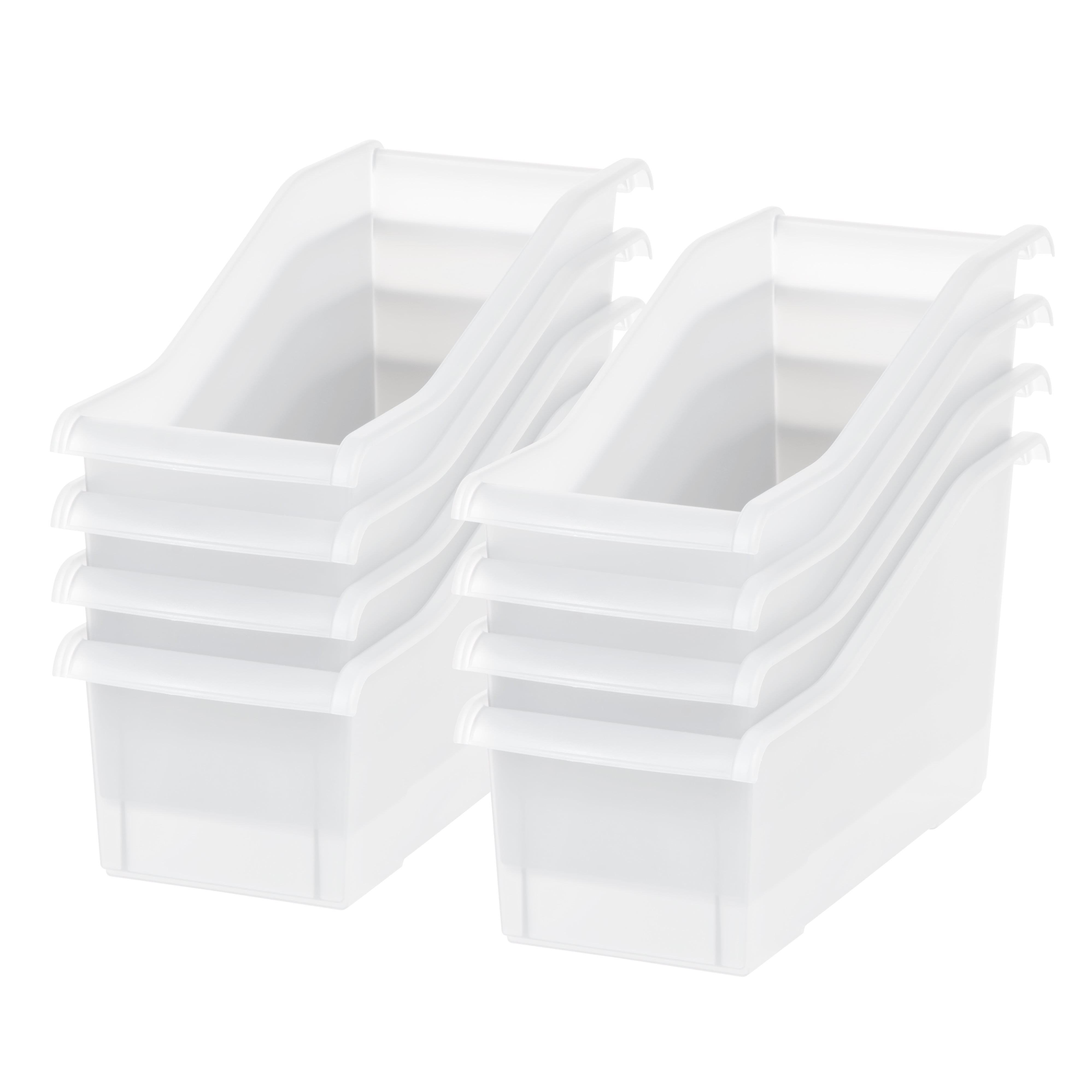 IRIS 15" x 6" Plastic Connecting Book and Paper Storage Container Bin
