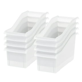 IRIS 15" x 6" Plastic Connecting Book and Paper Storage Container Bin