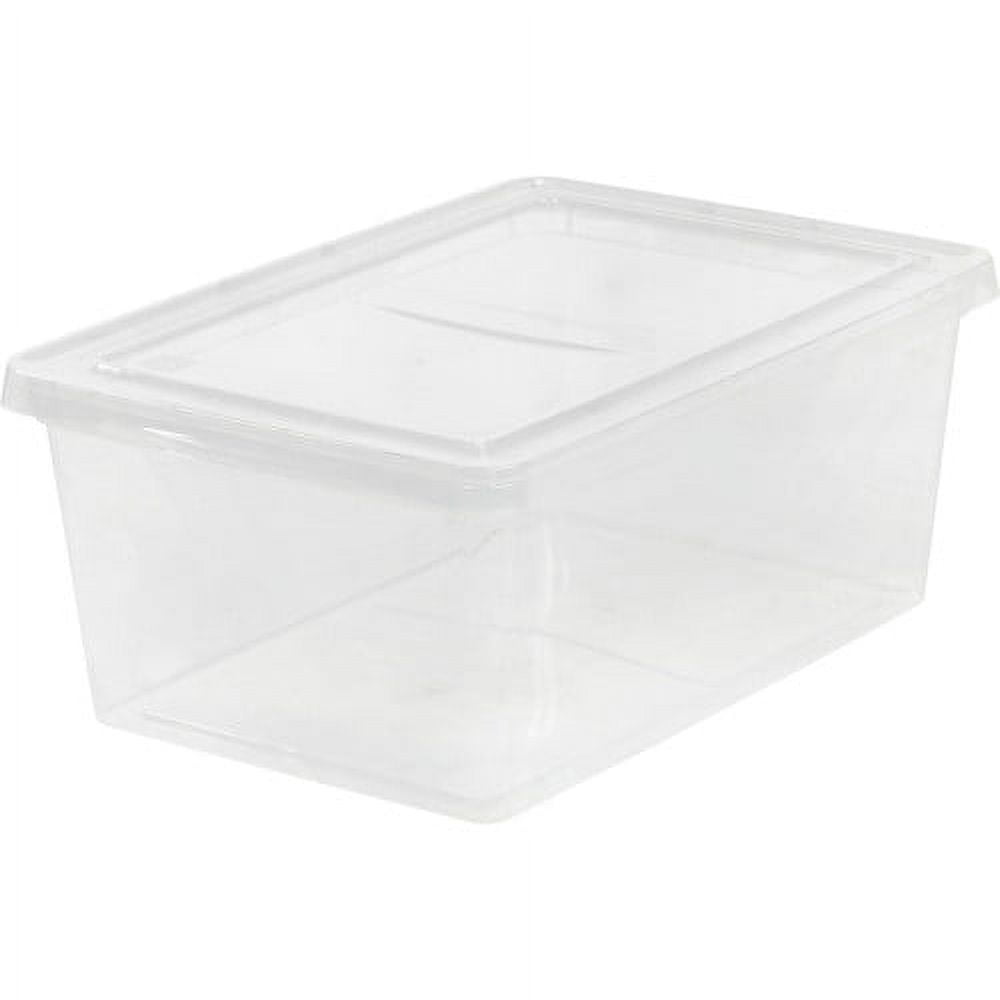 Snap-Tight Clear Plastic 4.3 Gal Stackable Laboratory Storage Box