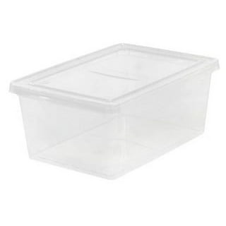 Global Industrial Plastic Attached Lid Shipping & Storage Container 21-7/8x15-1/4x17-1/4 Red