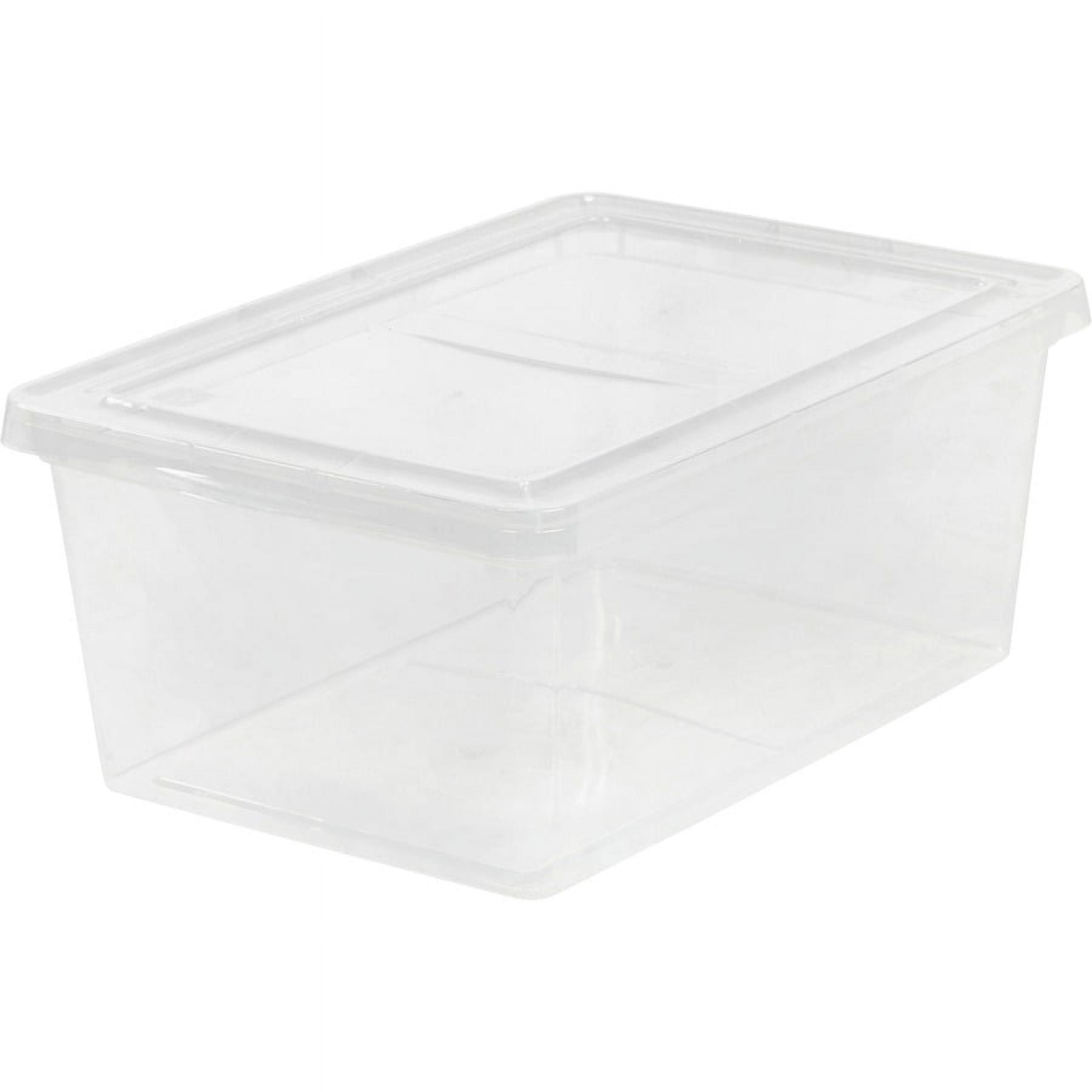 Snap-Tight Clear Plastic 4.3 Gal Stackable Laboratory Storage Box