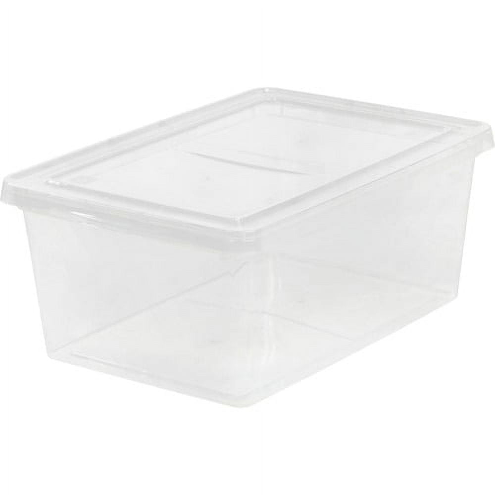 Snap-Tight Clear Plastic 4.3 Gal Stackable Laboratory Storage Box