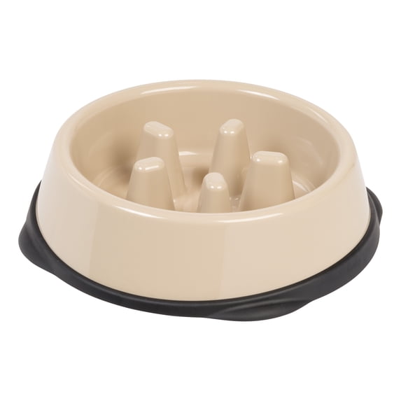 IRIS 2 Cups Slow Feeder Dog Bowl, Anti-Choking, Anti-Slip, Interactive Puzzle Toy, Healthy Digestion, Long snouted