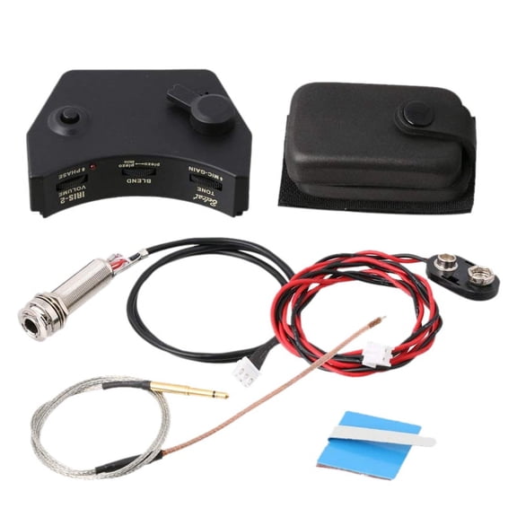 IRIS-2 Sound Hole Control Preamp Guitar Pickup Piezo Pickup System for Acoustic Folk Guitar