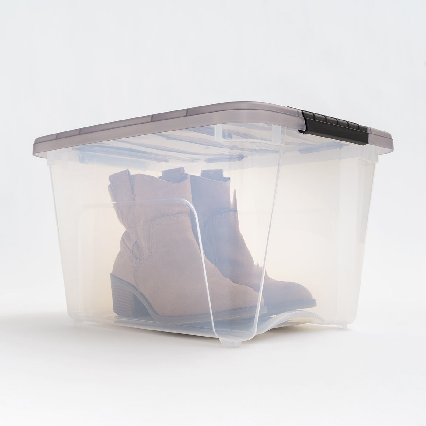 IRIS 19  Qt. Plastic Storage Bins with Lids, Stackable Storage Containers, Totes, 5 Pack