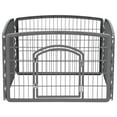 thumbnail image 1 of IRIS 24" Exercise 4-Panel Pet Playpen with Door, Dog Playpen, Puppy Playpen, Small and Medium Dogs, Keep Pets Secure, 1 of 5