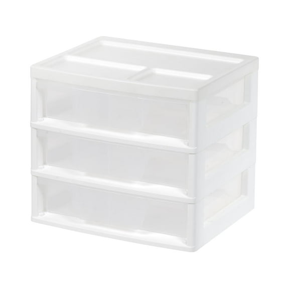Iris 3-Drawer Desktop Storage Clear (PJD-303) 301161