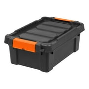 IRIS USA, 3 Gallon Heavy Duty Plastic Storage Box, Black