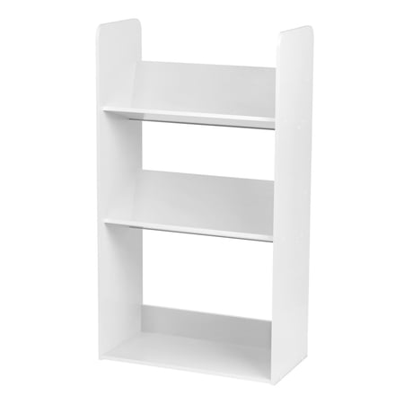 IRIS 3-Tier Tilted Shelf Book Rack, White