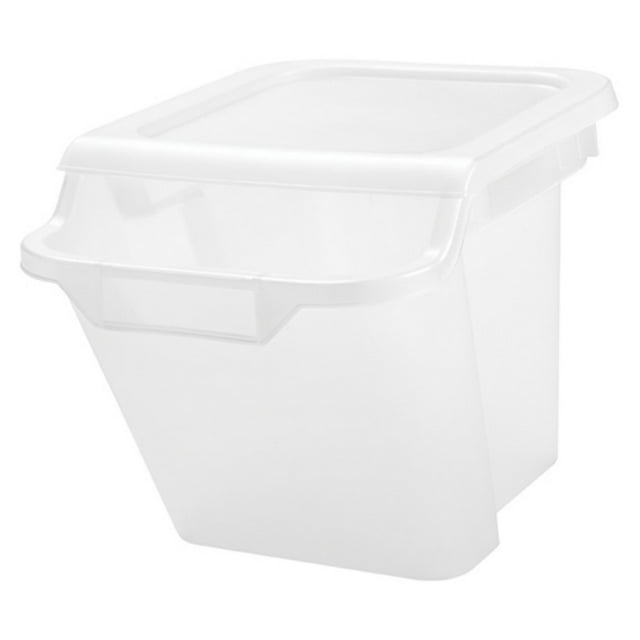 IRIS 41.5 Quart Recycle Storage Bin, 6 Pack, Clear