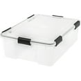 thumbnail image 1 of IRIS 41.2 Quart WeatherPro™ Storage Container Box Bin with Seal Latching Lid, Clear, 1 of 7