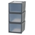 thumbnail image 1 of IRIS 42 Qt Deep Plastic Drawers, Under Bed Storage Bins, Stackable, Modular 3Pk, 1 of 6