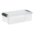 thumbnail image 1 of IRIS 5.8 Qt. Plastic Storage Bin with Lid, Stackable Storage Containers, Tote, 1 of 9