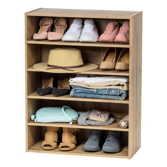 IRIS 5-Tier Multi-Purpose Organizer Shelf, Ash Brown