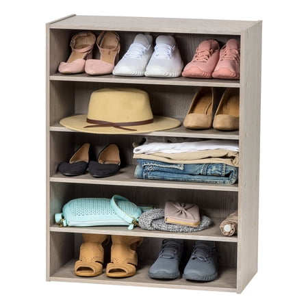 IRIS 5-Tier Multi-Purpose Organizer Shelf, Ash Gray