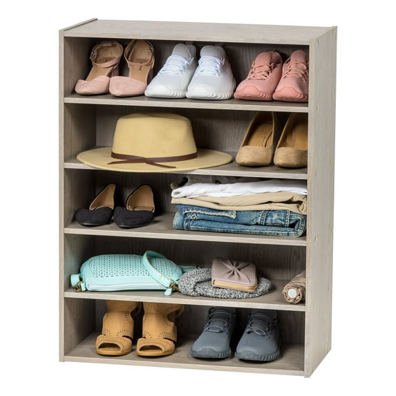 IRIS 5-Tier Multi-Purpose Organizer Shelf, Ash Gray