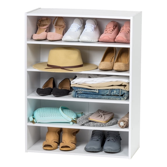 IRIS 5-Tier Multi-Purpose Organizer Shelf, White