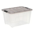 thumbnail image 1 of IRIS 53 Qt. Plastic Storage Bin with Lid, Stackable Storage Containers, Tote, 1 of 12
