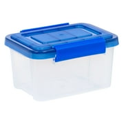 IRIS 6 Qt. Plastic Storage Bins with Sealed Lids, Clear Gasket Box, Airtight Containers