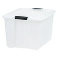 thumbnail image 1 of IRIS 60 Qt. Plastic Storage Bin with Lid, Stackable Storage Containers, Tote, 1 of 8