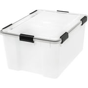 IRIS 62 Quart WeatherPro  Storage Box, Clear