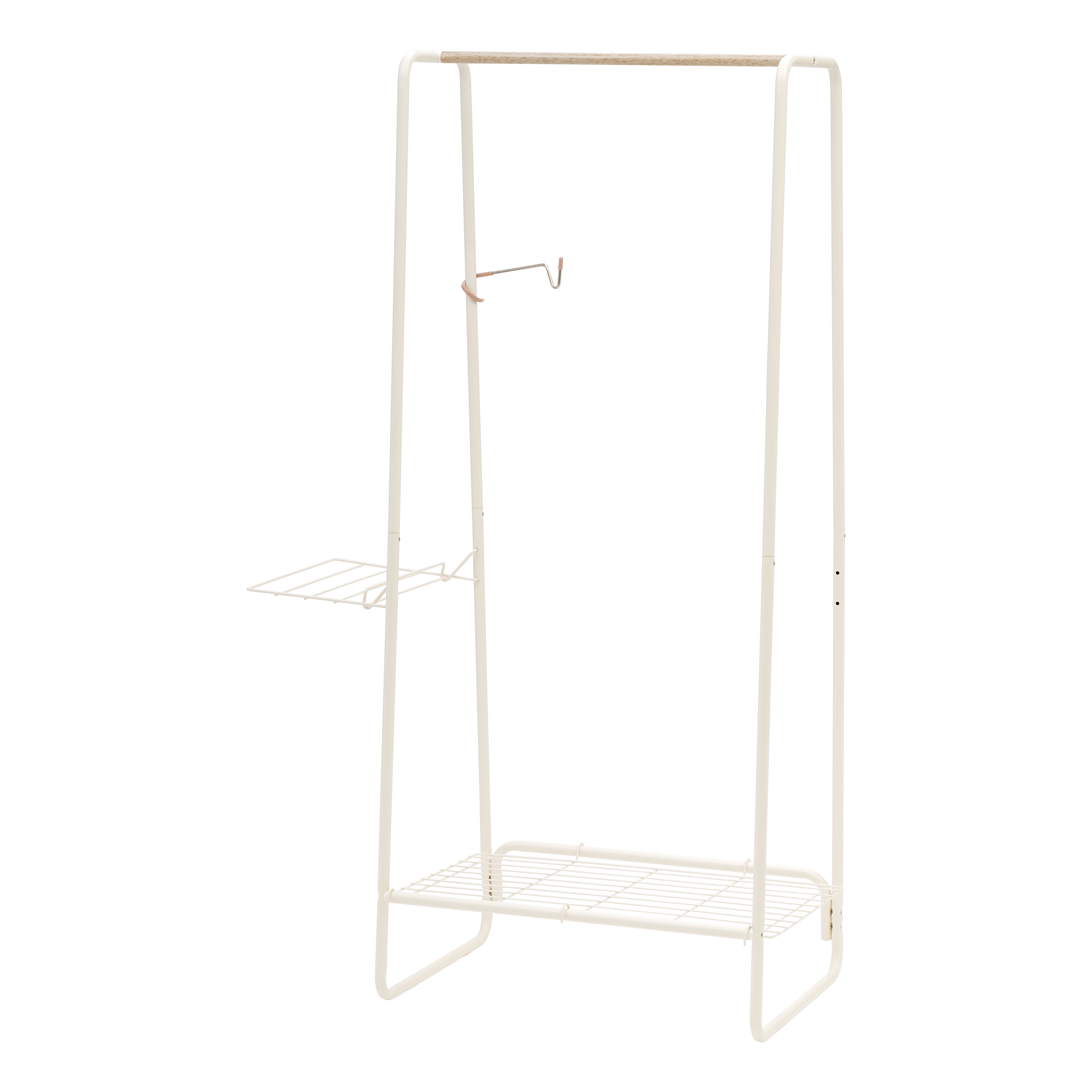IRIS USA Clothes Rack with Storage Shelf - Thumbnail 4