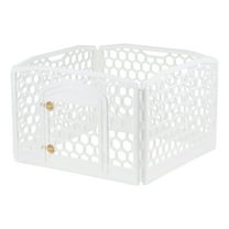 IRIS, Dog Exercise Playpen, White, 24-in, 4-Panel
