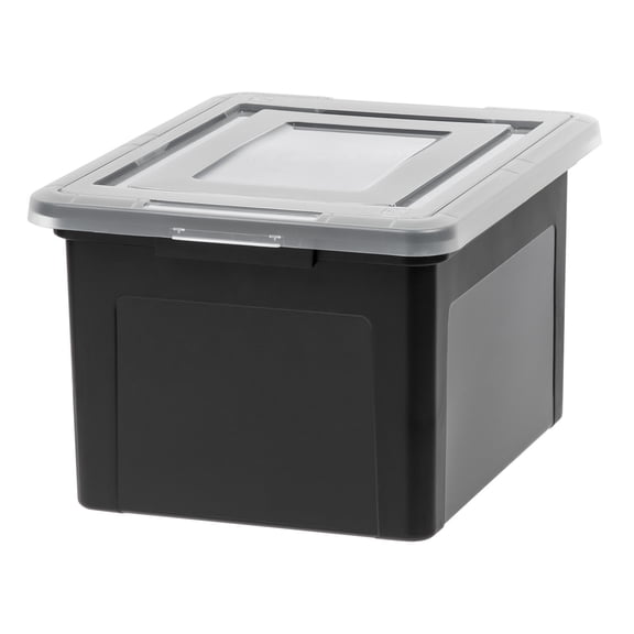IRIS File Box File Organizer Plastic File Box for Letter/Legal File