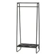 thumbnail image 1 of IRIS USA Garment Rack, 2-Shelves, Clothes Racks for Closet Organization, Plant Stand, Marble Black, 1 of 6