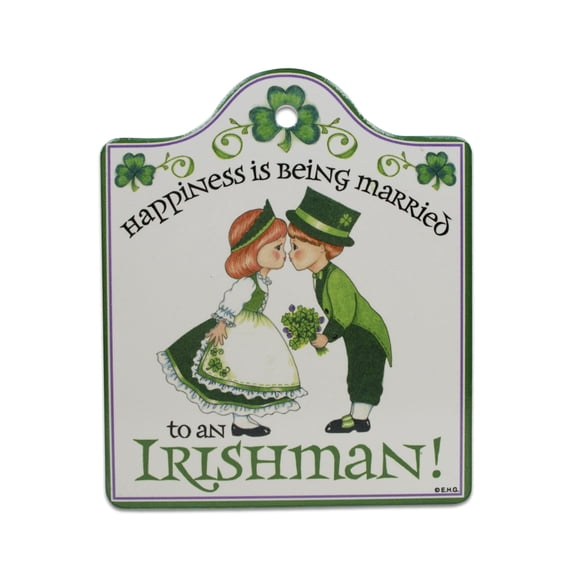 IRIS Irish: Ceramic Cheeseboard with Cork Backing