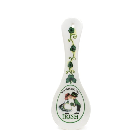 IRIS Irish Kitchen Ceramic White Spoon Rest