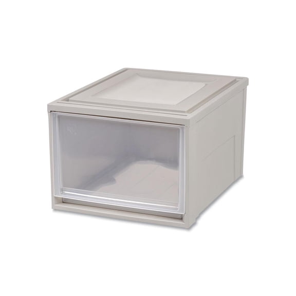Iris Deep 1 Drawer Stackable Storage Gray 170523