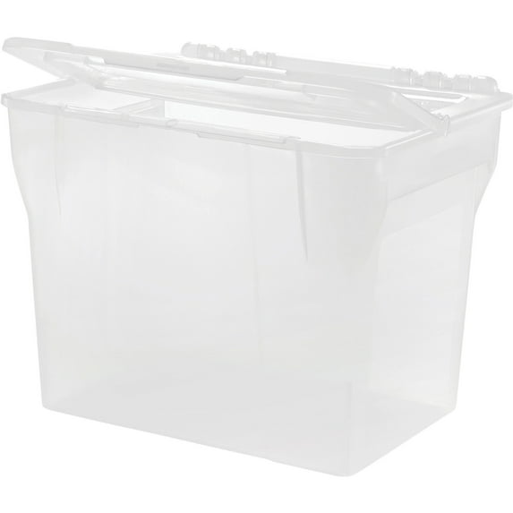 IRIS Split Lid Hanging File Tote Box - Walmart.com