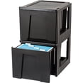 thumbnail image 1 of IRIS Stacking File Drawer, Black, 1 of 4