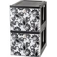 thumbnail image 1 of IRIS Stacking File Storage Drawer with Design, Black, 1 of 5
