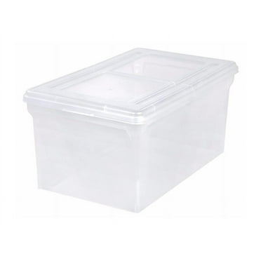 IRIS Storage box, for hanging files for Letter A Size (8.5 in x 11 in) - 11 gal - clear