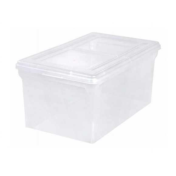 IRIS Storage box, for hanging files for Letter A Size (8.5 in x 11 in) - 11 gal - clear